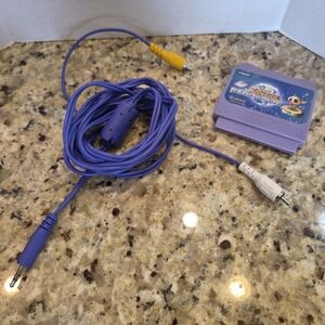 V.smile VTech Handheld To TV Adaptor Cable Audio Visual Cord W/ Zayzoo Game